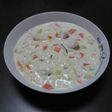 残り野菜のミルクがゆ