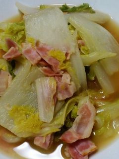 材料3つで♪白菜とベーコンのコンソメ煮-レシピのメイン写真