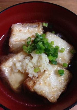 ほっこり美味しい揚げ出し豆腐♡-レシピのメイン写真