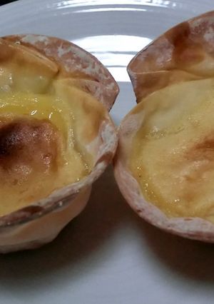 餃子の皮deエッグタルト-レシピのメイン写真