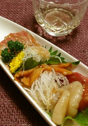 母の味・覚えてネ❀親心のお刺身-レシピのメイン写真