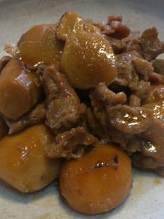 簡単♪里芋と豚肉の煮物-レシピのメイン写真