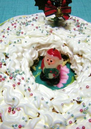 子どもと一緒に作ろう❤簡単リースケーキ❤-レシピのメイン写真