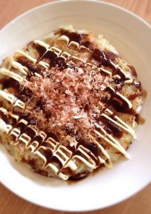 粉極少量！卵なし！ヘルシーお好み焼き☆-レシピのメイン写真