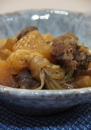 冬のおつまみ♡圧力鍋で牛肉の煮込み-レシピのメイン写真