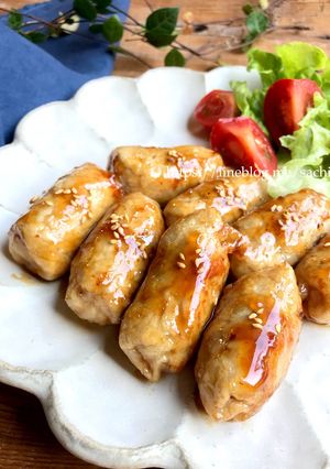 お餅の肉巻き-レシピのメイン写真