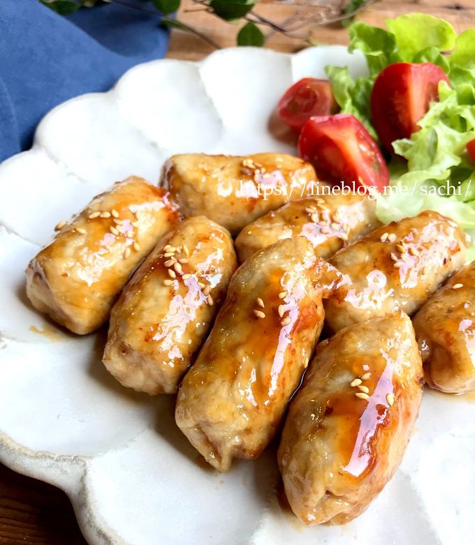 お餅の肉巻き-レシピのメイン写真
