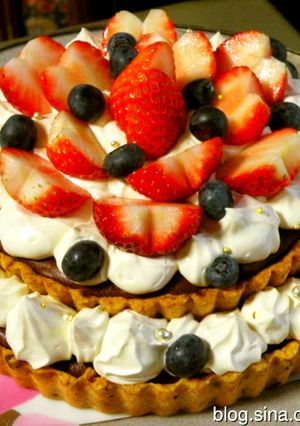 イチゴがいっぱいのったチョコレートタルト-レシピのメイン写真