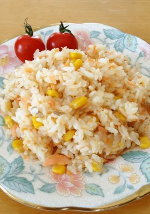 簡単！炊飯ジャーde鮭ピラフ-レシピのメイン写真