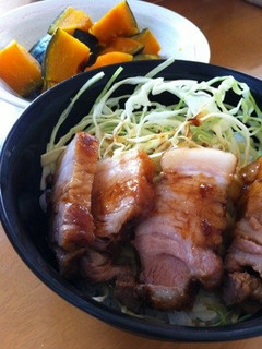 豚バラかたまり肉の照り焼き丼-レシピのメイン写真