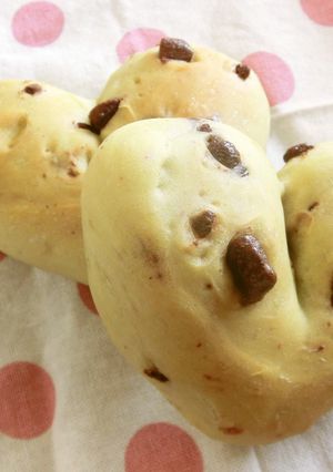 ♡オ茶レなハートのチョコパン♡-レシピのメイン写真