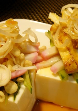 たぬき豆腐♯きつね豆腐♭化かし合い豆腐♪-レシピのメイン写真