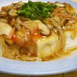 かにかまと椎茸の和風あんかけ豆腐