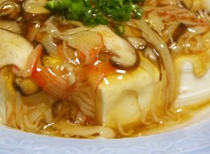 かにかまと椎茸の和風あんかけ豆腐-レシピのメイン写真