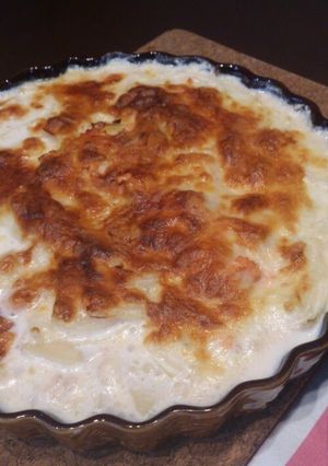 ホットミルクで明太ポテトグラタン-レシピのメイン写真