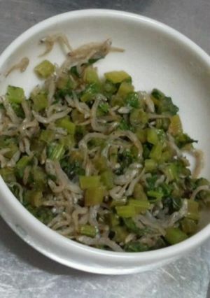 ▽ 大根の茎でシャキシャキおかず-レシピのメイン写真
