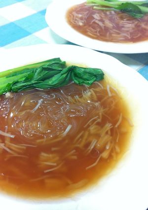 ふかひれ風？春雨のとろ～りスープ♪-レシピのメイン写真