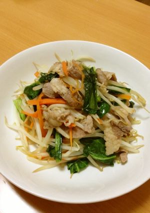 安い豚肉でも美味しい野菜炒め♪-レシピのメイン写真