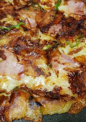 ホットプレートで簡単餅ピザ-レシピのメイン写真