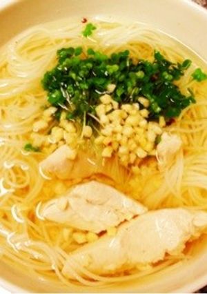 超カンタン☆あったか鶏そうめん-レシピのメイン写真