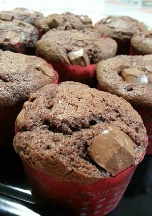 ＨMでバレンタンふわふわチョコマフィン　-レシピのメイン写真
