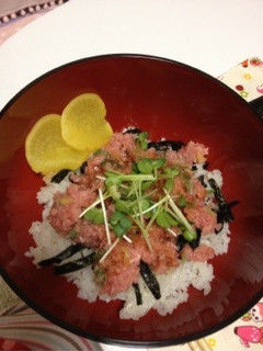 簡単どんぶり*ネギトロたく丼*-レシピのメイン写真