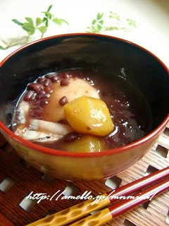 栗ぜんざい-レシピのメイン写真