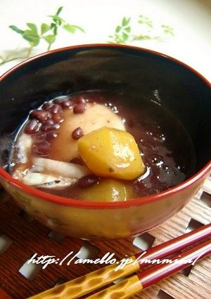 栗ぜんざい-レシピのメイン写真