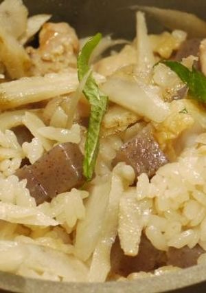 鶏牛蒡の釜飯-レシピのメイン写真