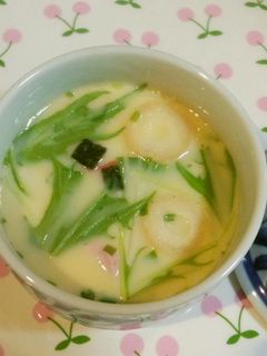 即席お吸い物で簡単茶碗蒸し♪-レシピのメイン写真