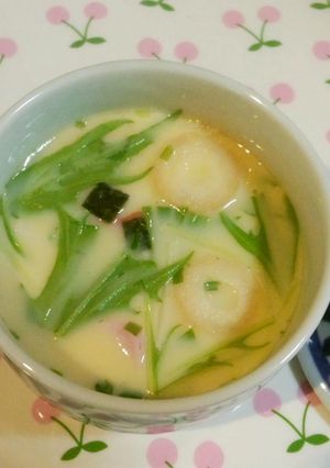 即席お吸い物で簡単茶碗蒸し♪-レシピのメイン写真