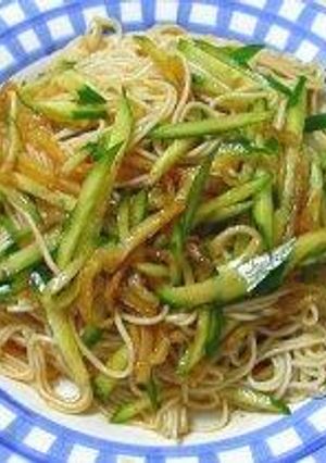 くらげきゅうりそうめん-レシピのメイン写真