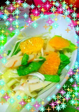 甘くてシャキシャキ簡単白菜サラダ-レシピのメイン写真