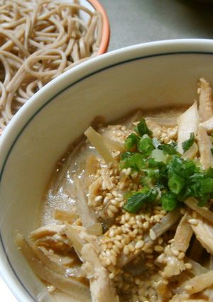 鶏肉とごぼうの豆乳つけ麺-レシピのメイン写真