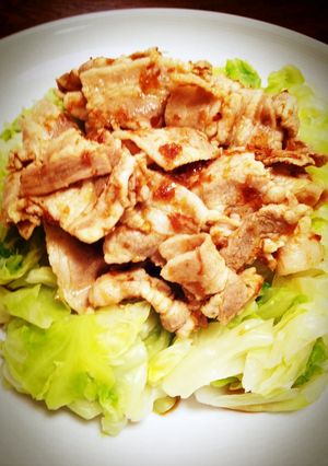簡単味付!茹でキャベツと豚肉のおかか和え-レシピのメイン写真