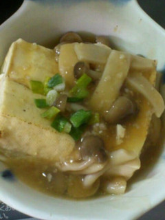 焼き豆腐のキノコ生姜あんかけ-レシピのメイン写真