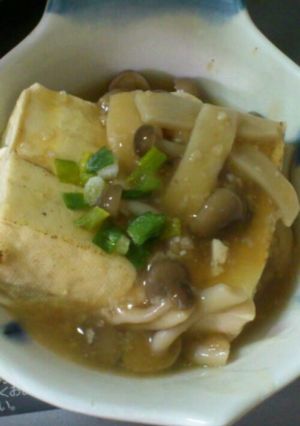 焼き豆腐のキノコ生姜あんかけ-レシピのメイン写真