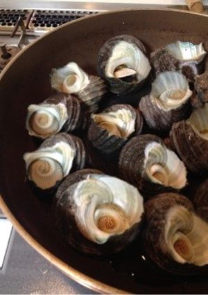 フライパンでサザエのつぼ焼き-レシピのメイン写真