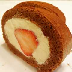รูปของ ☆しっとりココアティラミスロールケーキ☆