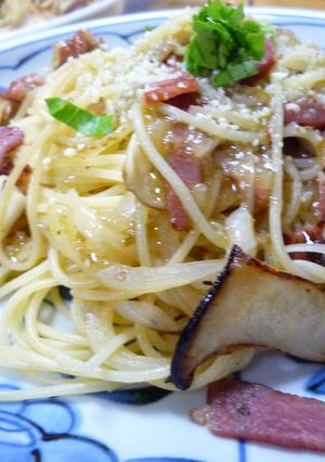 ハムとエリンギのパスタ-レシピのメイン写真