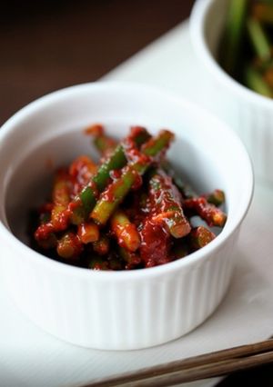 韓国風ニンニクの芽キムチ♪-レシピのメイン写真