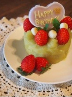 一歳誕生日☆さつまいもクリームケーキ-レシピのメイン写真