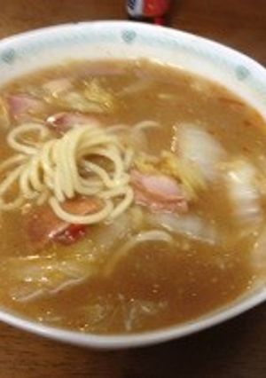 味噌汁リメイクピリ辛あんかけ野菜ラーメン-レシピのメイン写真