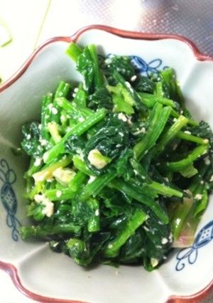 簡単ほうれん草の柚子胡椒胡麻和え-レシピのメイン写真