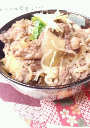 しらたきと塩麹で♪ヘルシー牛丼-レシピのメイン写真