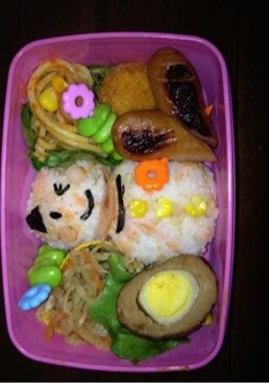 簡単！雪だるま弁当-レシピのメイン写真