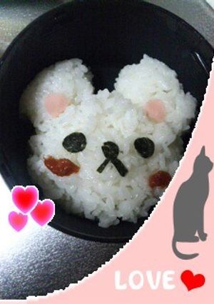 お弁当　キャラクター　しろくま？-レシピのメイン写真