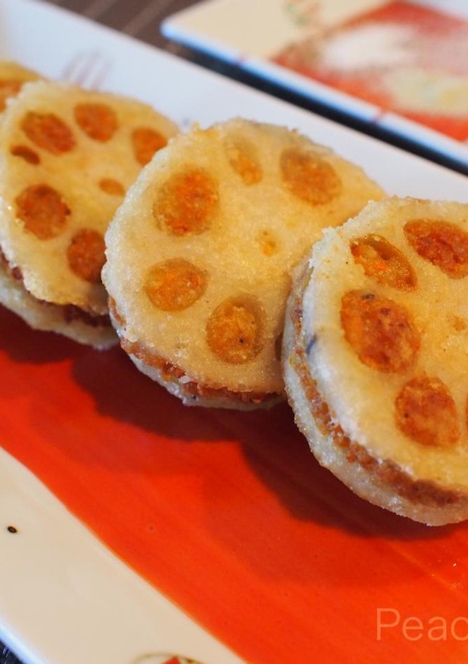 ［ベジ]蓮根はさみ揚げ-レシピのメイン写真