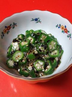 超手抜き♪簡単オクラの塩昆布和え-レシピのメイン写真