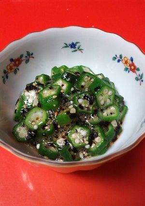 超手抜き♪簡単オクラの塩昆布和え-レシピのメイン写真